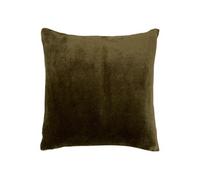 Créateur d'intérieur - Coussin en Flanelle Uni "Ollis" 38x38cm Kaki