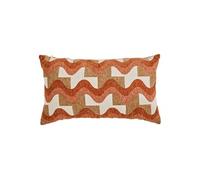 Créateur d'intérieur - Coussin en Jacquard Chenillé "Floe" 38x58cm Ambre