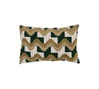 Créateur d'intérieur - Coussin en Jacquard Chenillé "Floe" 38x58cm Kaki