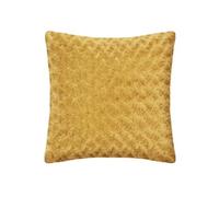 Créateur d'intérieur - Coussin Imitation Fourrure Bouclée 45x45cm Ocre