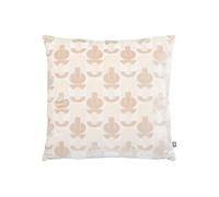 Créateur d'intérieur - Coussin Jacquard en Velours "Luna" 40x40cm Beige Lin
