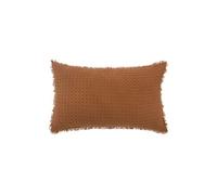 Atmosphera - Coussin Nid d'Abeille Widdy 30 x 50 cm - Terracotta G