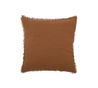 Atmosphera – Coussin Nid d'Abeille « Widdy » 45×45 cm Terracotta