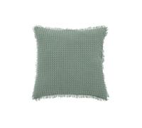 Atmosphera Créateur d'intérieur – Coussin nid d'abeille Widdy – 45x45 cm – Vert céladon
