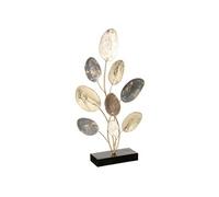 Atmosphera – Objet déco Feuilles – métal Argent et doré – H53 cm