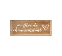Atmosphera Décoration murale Matias en bois – 80 x 30 cm