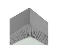 Atmosphera Créateur d'intérieur - Drap Housse 1 Personne Percale 90x190cm Gris Gris