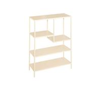 Créateur d'intérieur - Etagère Bibliothèque 4 Niveaux "Gota" 100cm Beige