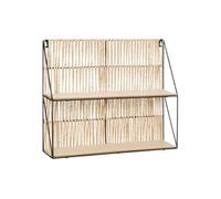 Atmosphera Créateur d'intérieur - Étagère Murale 2 Niveaux "Cosy" 48cm Beige Beige G