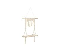 Créateur d'intérieur - Etagère Murale en Bois "Macramé" 80cm Ivoire