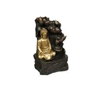 Créateur d'intérieur - Fontaine & Bouddha Déco "Kalyani" 39cm Noir & Or