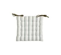 Galette de chaise Groove 38x38cm rayée vert - Atmosphera createur d'interieur