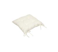 Atmosphera Galette de chaise Soana bouclette blanc ivoire 38x38 cm