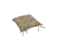 Atmosphera – Galette de chaise Soana bouclette 38x38 cm lin beige