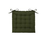 Atmosphera – Galette de chaise Loria 38x38 cm – Vert kaki (Vert G)