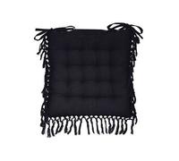 Atmosphera Créateur d'intérieur - Galette de Chaise "Macramé" 40x40cm Gris Ardoise Gris G