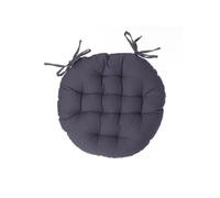 Créateur d'intérieur - Galette de Chaise Ronde "Leana" 38cm Gris Foncé