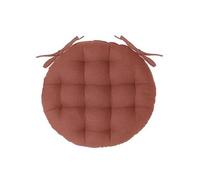 Créateur d'intérieur - Galette de Chaise Ronde Leana 38cm Terracotta