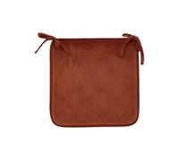 Créateur d'intérieur - Galette de Chaise Uni "Lilou" 38x38cm Terracotta