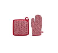 Atmosphera Créateur d'intérieur - Gant & Manique Imprimé "Olia" 32cm Rouge Rouge G