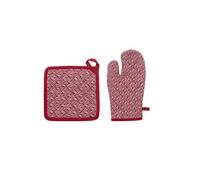Créateur d'intérieur - Gant & Manique Imprimé "Olia" 32cm Rouge