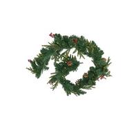 Créateur d'intérieur - Guirlande de Noël à LED "Baies & Pommes de Pin" 180cm Vert