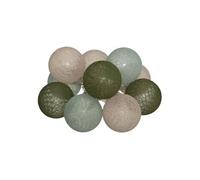 Atmosphera Guirlande LED 10 boules Army D6 165 cm Multicolore à piles