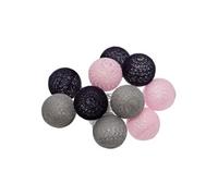 Créateur d'intérieur - Guirlande Led 10 Boules Pinky 165cm Multicolore