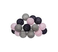 Créateur d'intérieur - Guirlande Led 16 Boules "Pinky" 255cm Multicolore