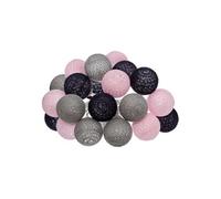 Créateur d'intérieur - Guirlande Led 20 Boules "Pinky" 435cm Multicolore