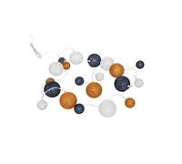 Créateur d'intérieur - Guirlande Lumineuse 20 Boules "LED" 340cm Orange