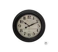 Créateur d'intérieur - Horloge Murale Déco en Verre Moulure 29cm Noir