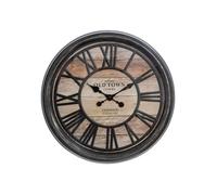 Créateur d'intérieur - Horloge Murale Design "Relief" 50cm Naturel