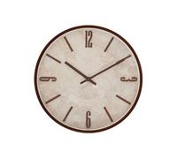 Atmosphera – Horloge murale Nella effet travertin 29 cm Marron