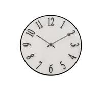 Atmosphera Créateur d'intérieur – Horloge murale Edgar relief 35 cm Blanc