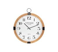 Atmosphera - Horloge murale - Gousset - Silencieuse 38 cm - Naturel Beige