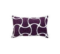 Créateur d'intérieur - Housse de Coussin Chenille "Jeni" 30x50cm Violet
