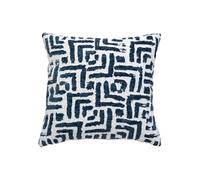 Créateur d'intérieur - Housse de Coussin Chenille "Jeni" 40x40cm Bleu Egéen