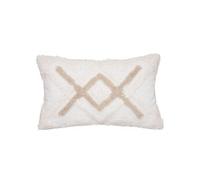 Atmosphera Housse de coussin "Atelier" blanc ivoire 30 x 50 cm