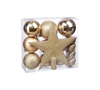 Atmosphera Créateur d'intérieur - Kit 18 Pièces Déco de Noël Colorama 23cm Or G