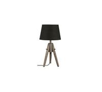 Atmosphera Créateur d'intérieur – Lampe à poser – Bois, abat-jour 46 cm – Gris multicolore G