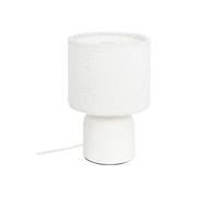Atmosphera – Lampe à poser Bona Bouclette H22 cm Blanc