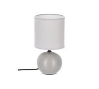 Créateur d'intérieur - Lampe à Poser Céramique "Boule" 25cm Gris Mat
