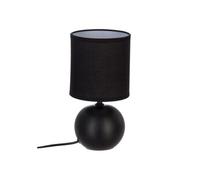 Lampe à Poser Céramique "Boule" 25cm Noir