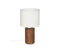Atmosphera Lampe à poser cylindrique Vania H50 cm Marron