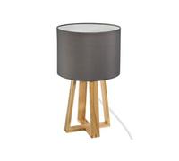 Lampe à Poser en Bois "Scandinave" 35cm Gris