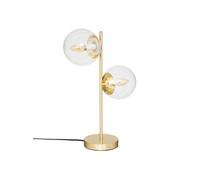 Atmosphera - Lampe Collectionneur en verre H48cm doré
