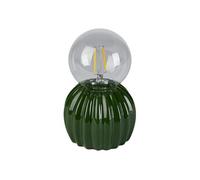 Atmosphera Créateur d'intérieur - Lampe à Poser LED en Céramique "Cactos" 15cm Vert Vert