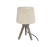 Créateur d'intérieur - Lampe à Poser Trépied en Bois "Alexis" 31cm Lin