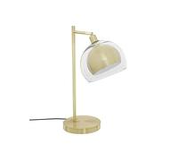 Atmosphera Lampe Rivi en verre et métal doré H48 cm